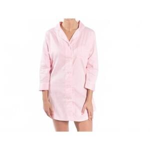 NEW BELLA IL FIORE button-down sleep shirt in pink